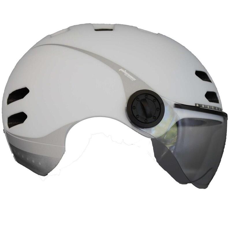 CASCO BICICLETA CON LUCES, SONIDO ESTÉREO Y MICRÓFONO INTEGRADO - PHENIX, BLANCO