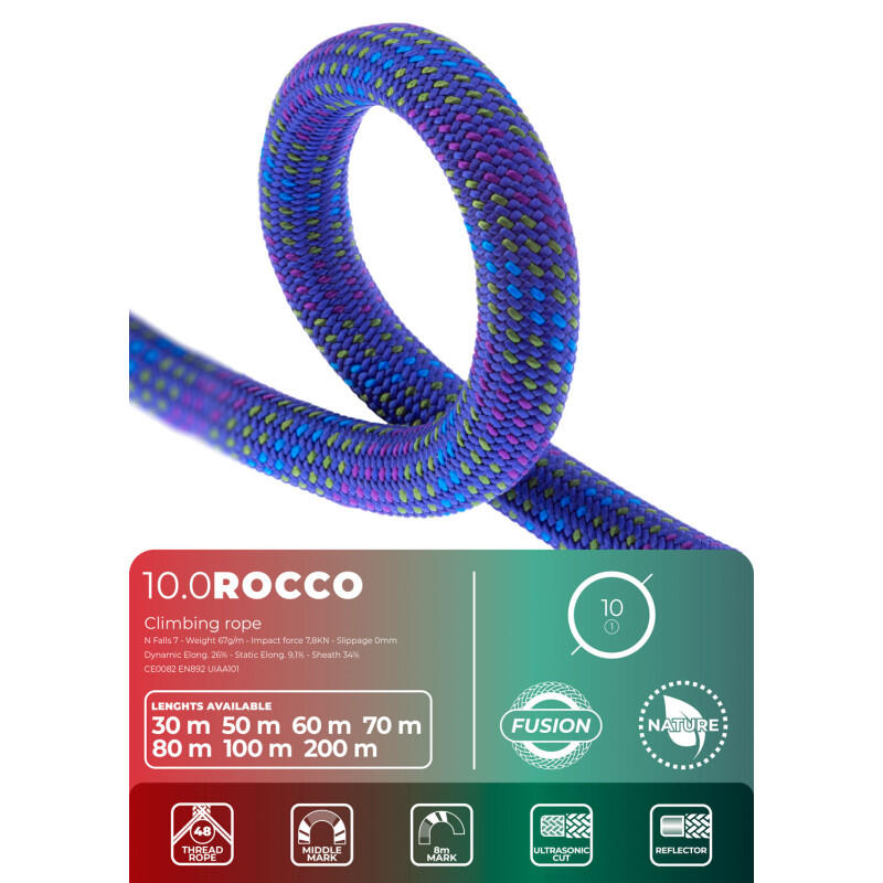 Dynamische klimtouw Fixe Rocco 10mm 7/7