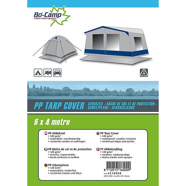 Bo-Camp - Tarpaulin - Grey - 6x4 Meters, Bo-Camp - Afdekzeil - Grijs 3/5