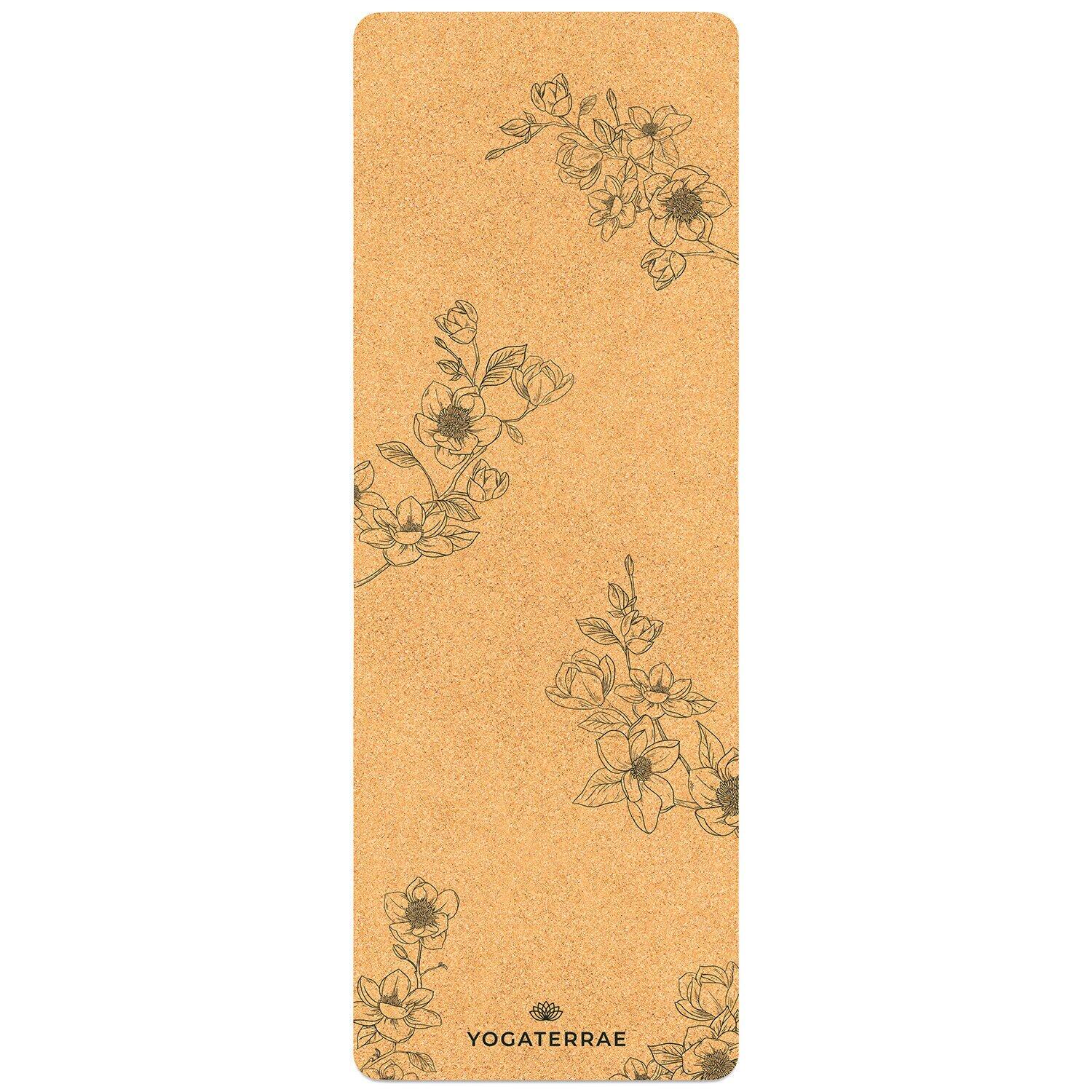 Antislip yogamat MAGNOLIA’S Kurk en rubber draag- en rekriem + draagtas 5/7