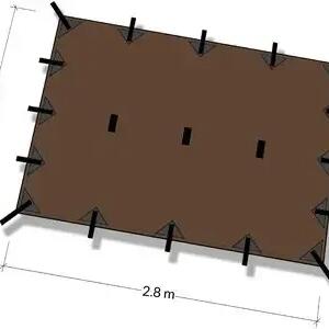 Палатка Tenda S Платно Coyote Brown DD Хамаци 2.8m x 1.5m