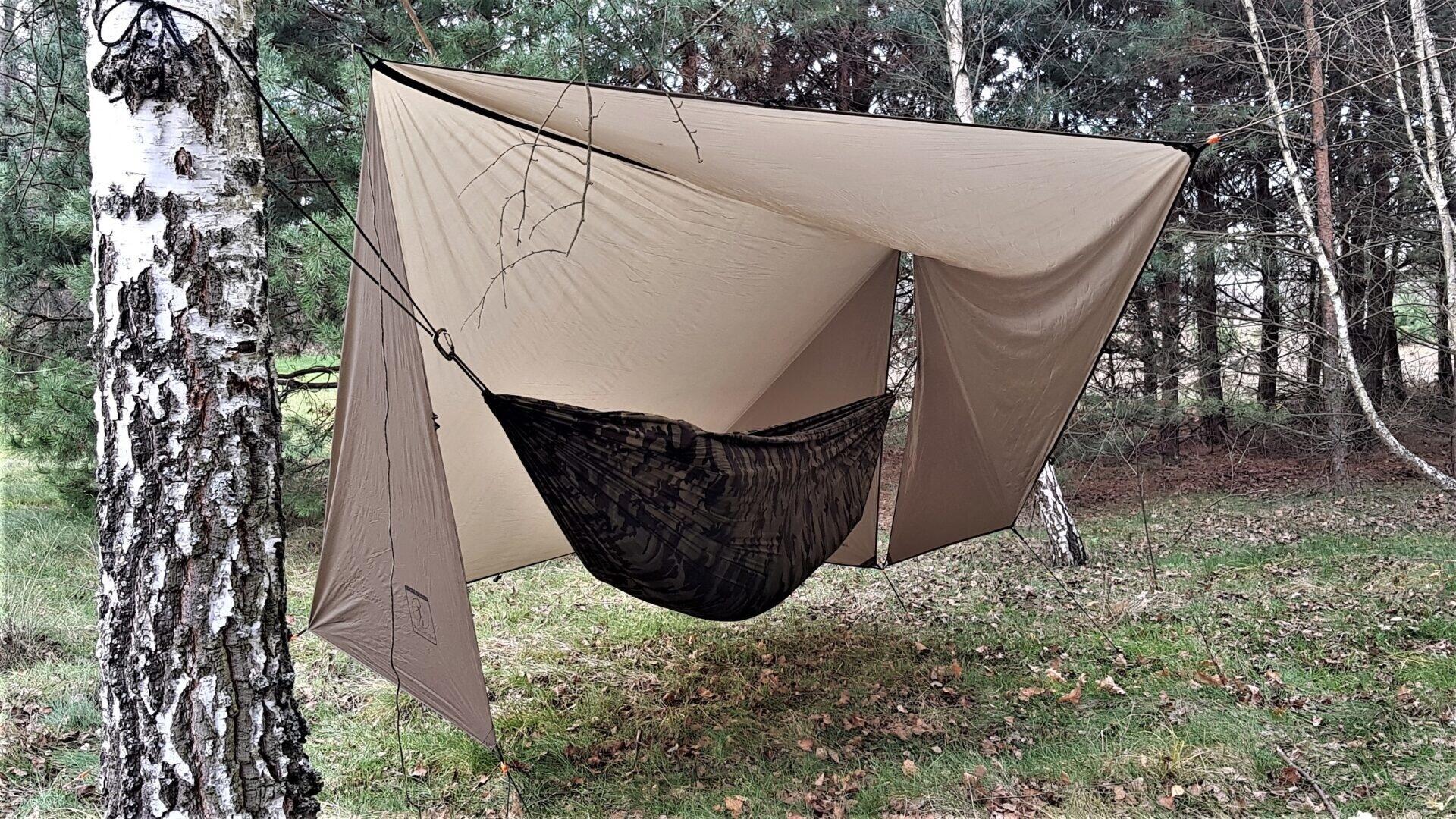 Bushmen Ultralight Tarp 4x3 - Dark Olive 3/7