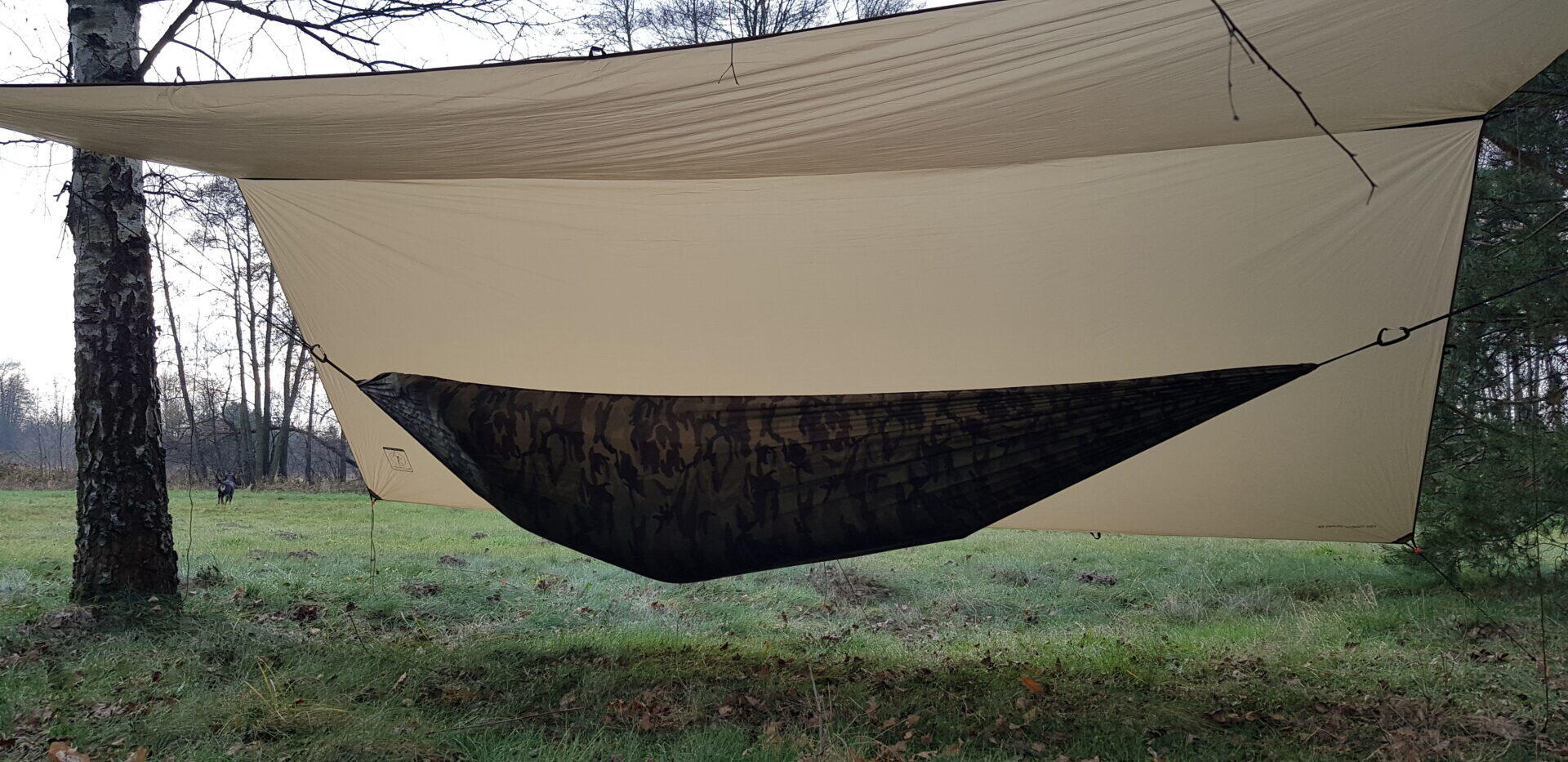 Bushmen Ultralight Tarp 4x3 - Dark Olive 2/7