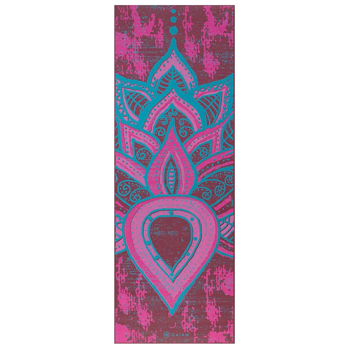Gaiam Impression Premium réversible Tapis de yoga , Gaiam, Boho Folk, 6 mm Gaiam Impression Premium réversible Tapis de yoga , Gaiam, Boho Folk, 6 mm
