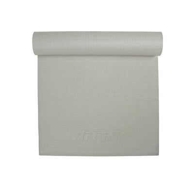 Premium yoga mat - anti-slip - 4 mm - natural grey