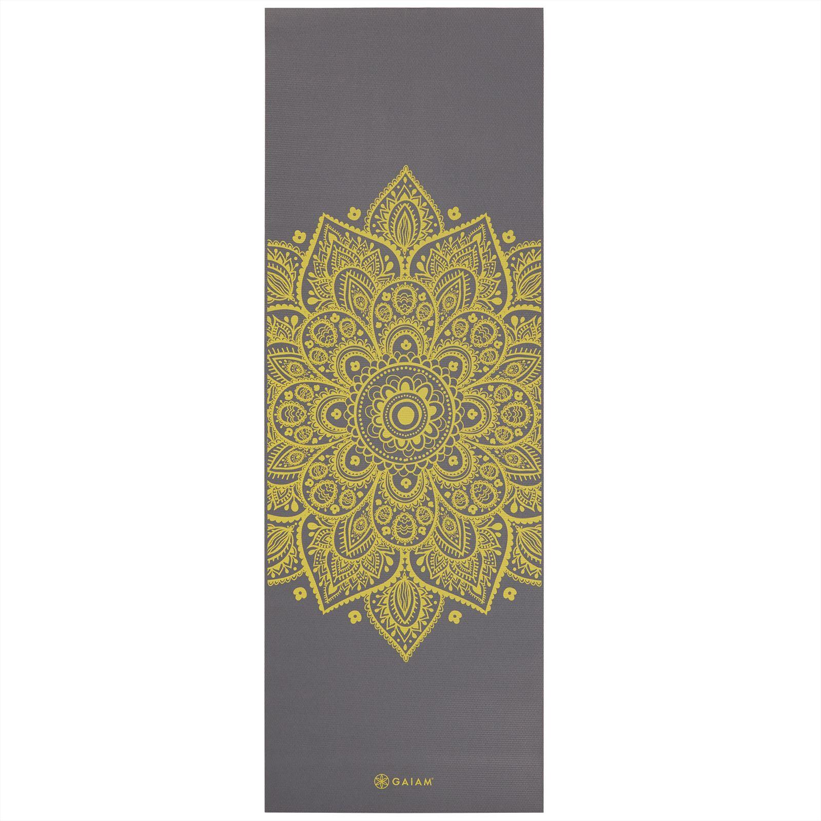 Yoga Matte - 6 mm - Zitronen Sonnenuhr 2/4