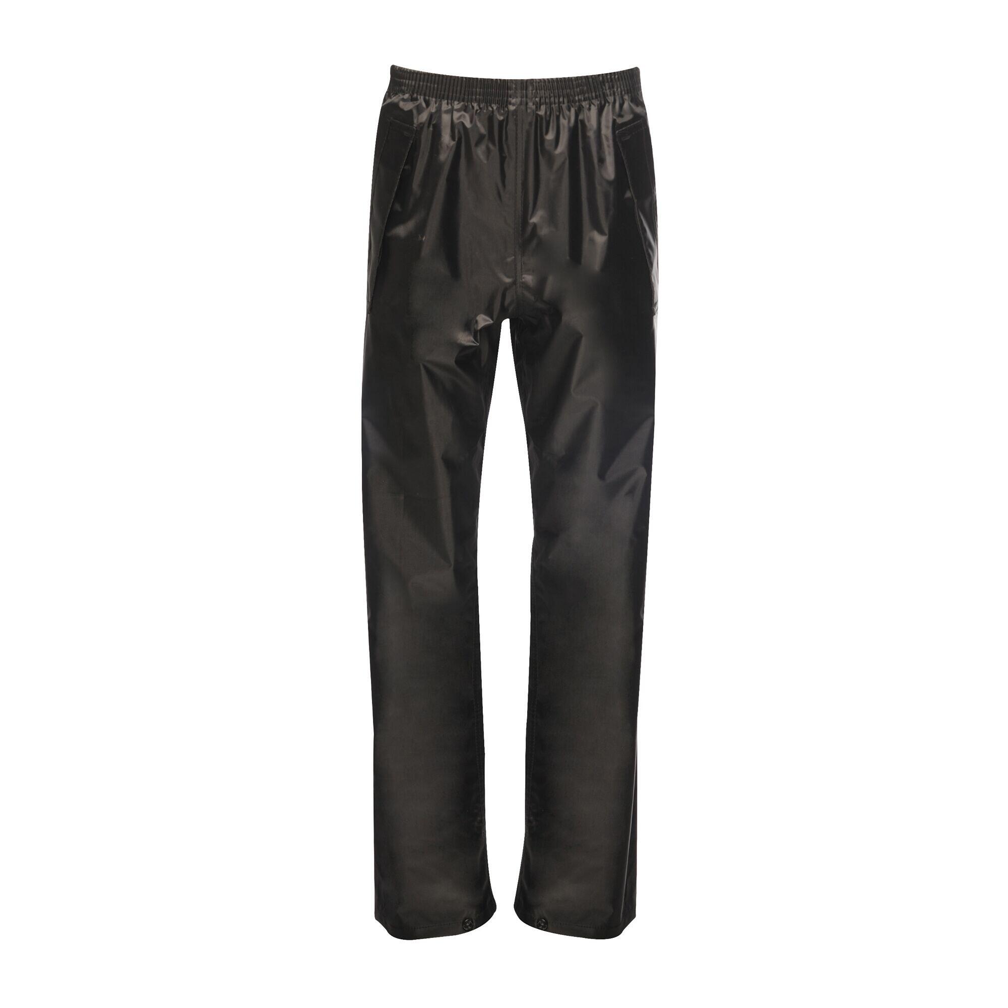 REGATTA Childrens/Kids Waterproof Over Trousers (Black)