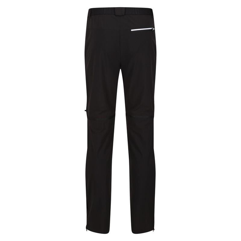 Pantalon de randonnée imperméable flexible Regatta Mountain pour homme, gris