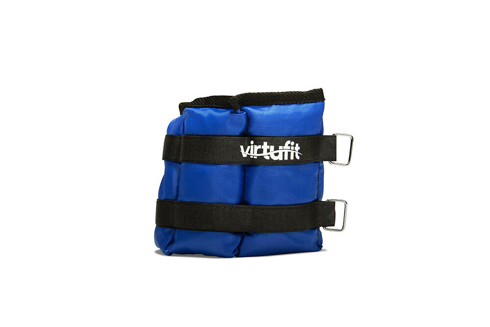 Verstelbare Enkelgewichten / Polsgewichten 2 x 2 kg - Nylon - Blauw 4/6