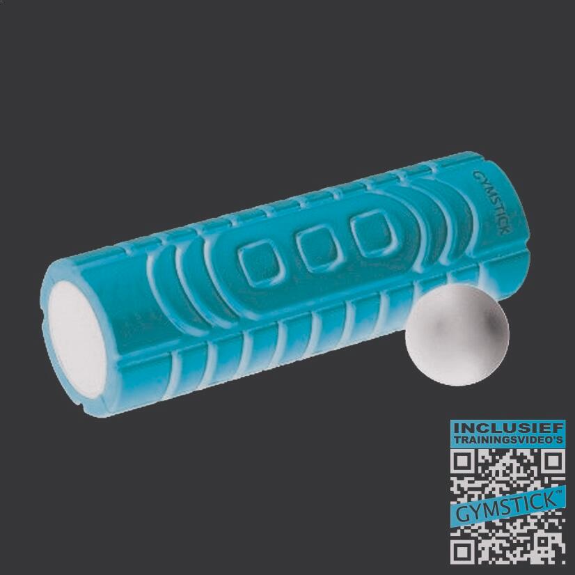 GYMSTICK Travel Foam Roller met Myofascial Bal en Trainingsvideo's