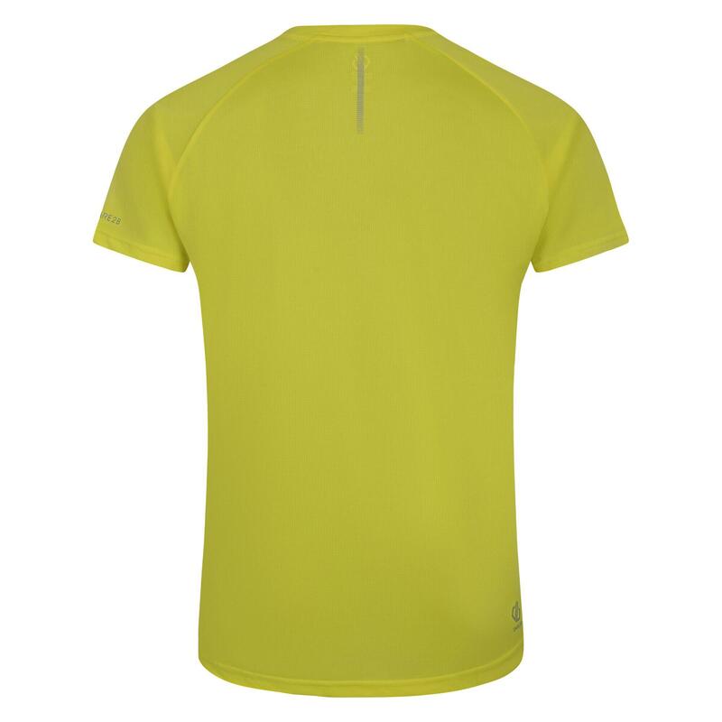 Heren Versnellen Lichtgewicht Tshirt (Neon veer)