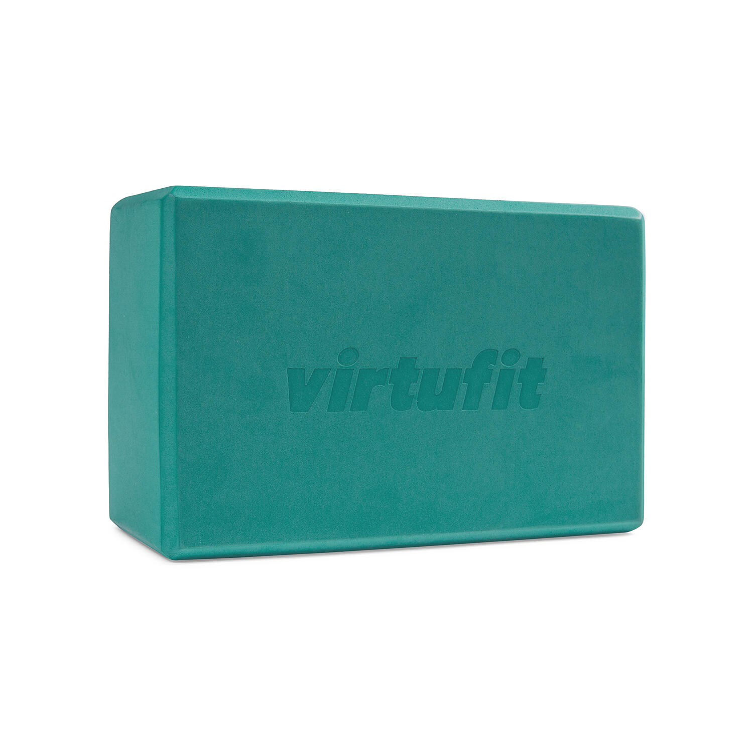 Virtufit - Bloc De Yoga Premium - Antidérapant - Mousse Eva - Vert Océan - Brique Yoga - Vert - Taille Unique - Decathlon
