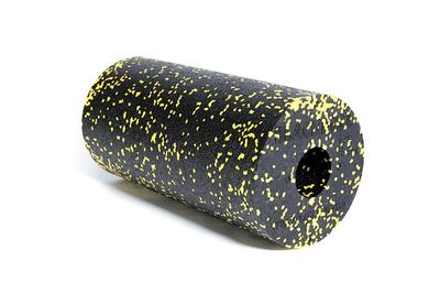 Standard foam roller - 30 cm - zwart / geel