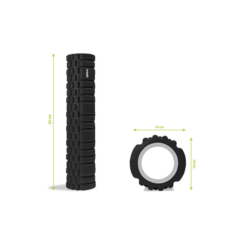 Masážní válec Grid Foam Roller 62 cm černý