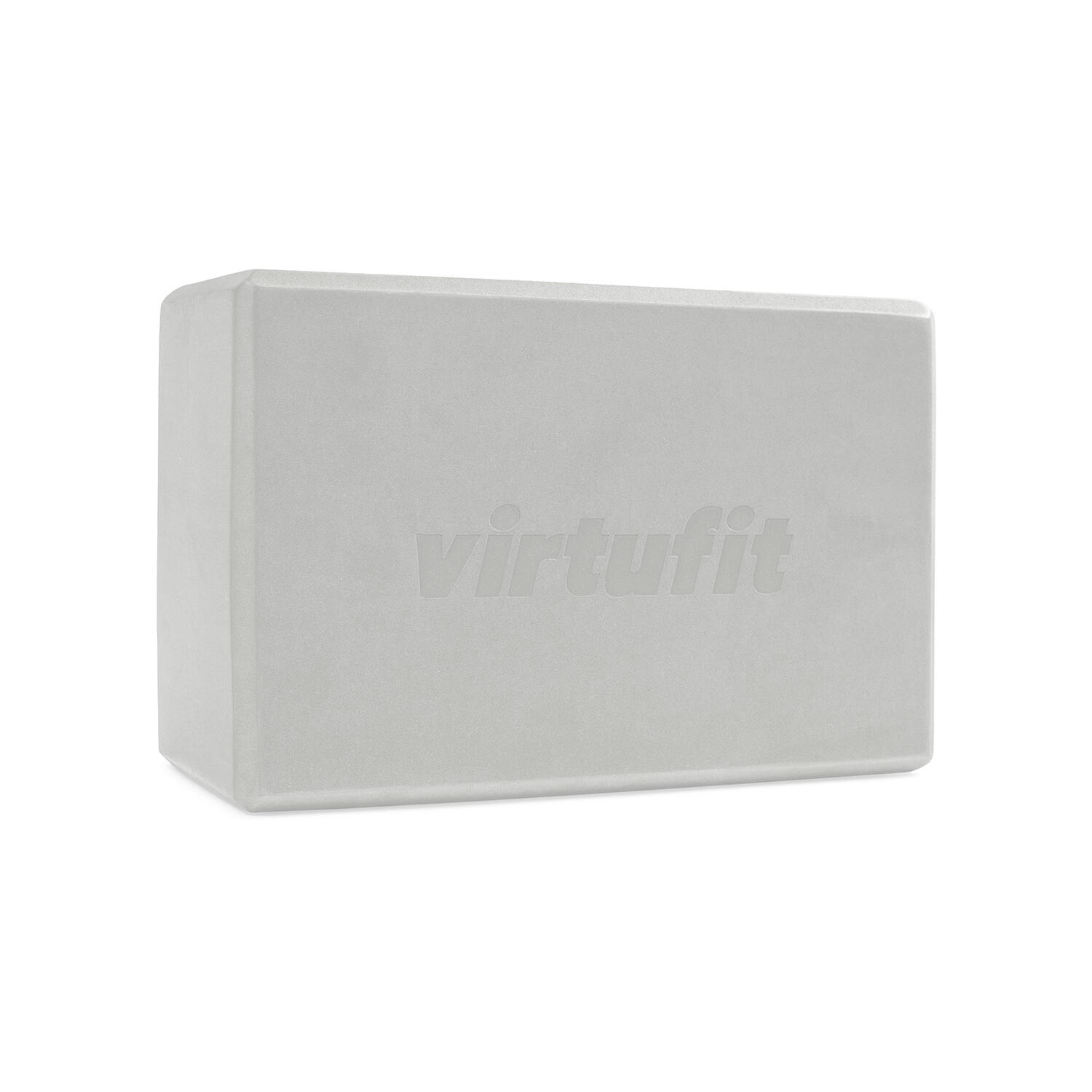 VIRTUFIT Yoga Blok - Premium Yoga Blok - Anti-slip - EVA Foam - Natural Grey