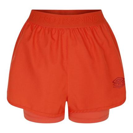 Short PRO TRAINING HYBRID Femme (Corail Vif)