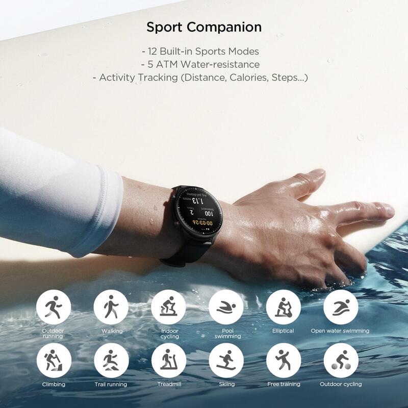 Amazfit Smartwatch GTR 2 Sport, Aluminium