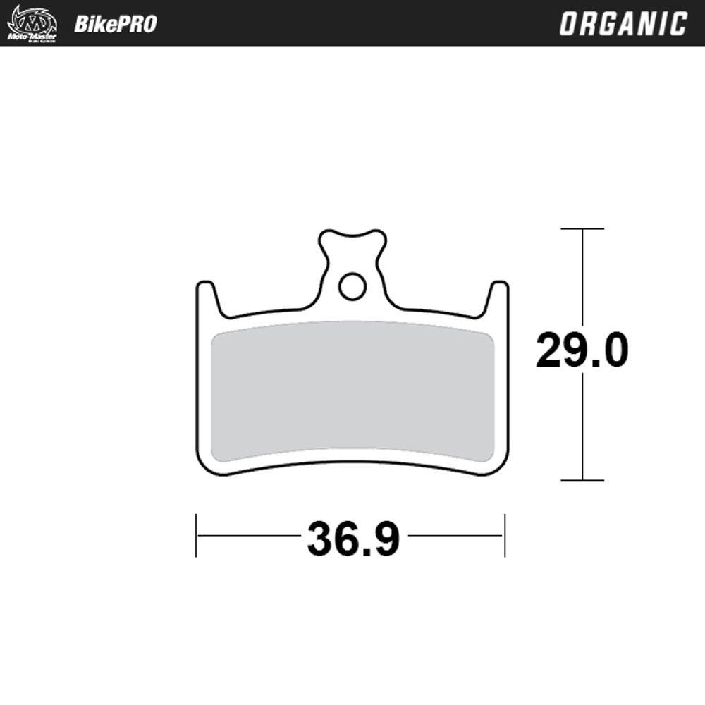 Pastiglie Freno Bici Organic con mescola in resina - Hope E4, M4, RX4 2/4