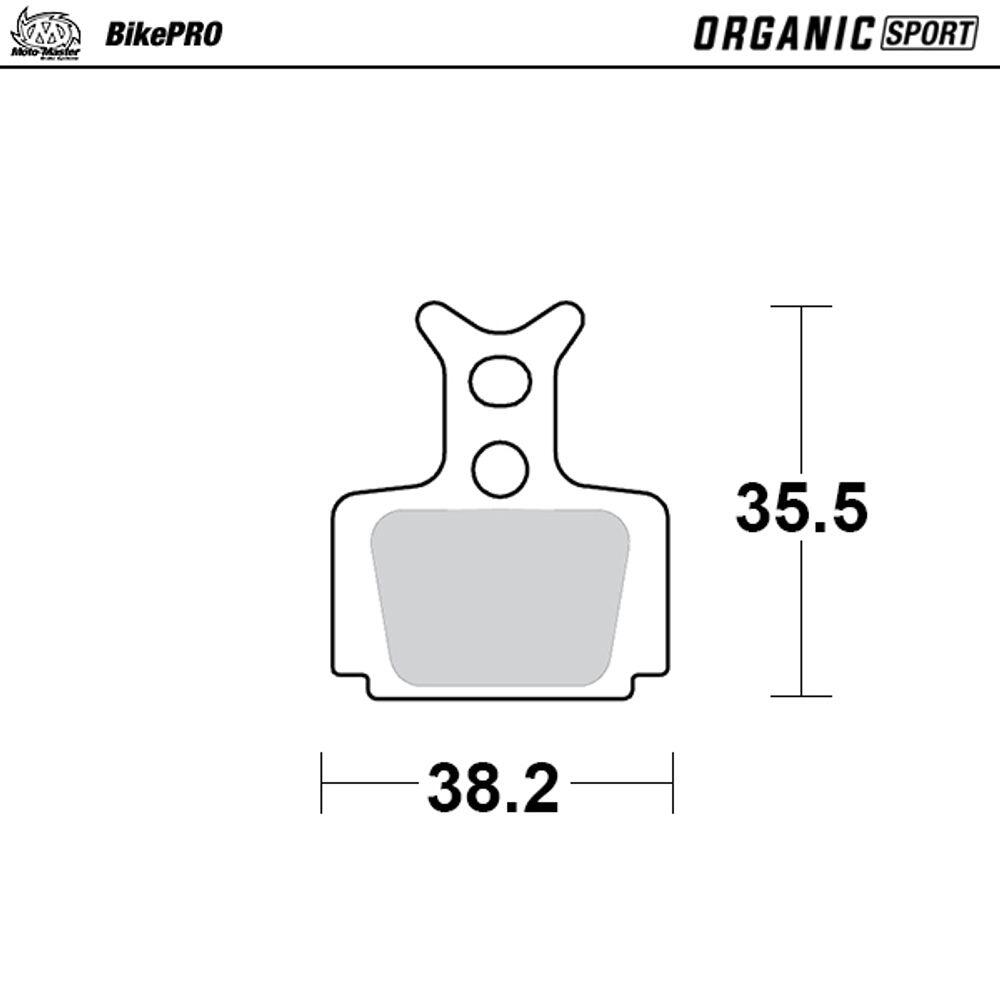 Plaquettes de frein OrganicSport Bike avec une meilleure puissance de freinage 2/4