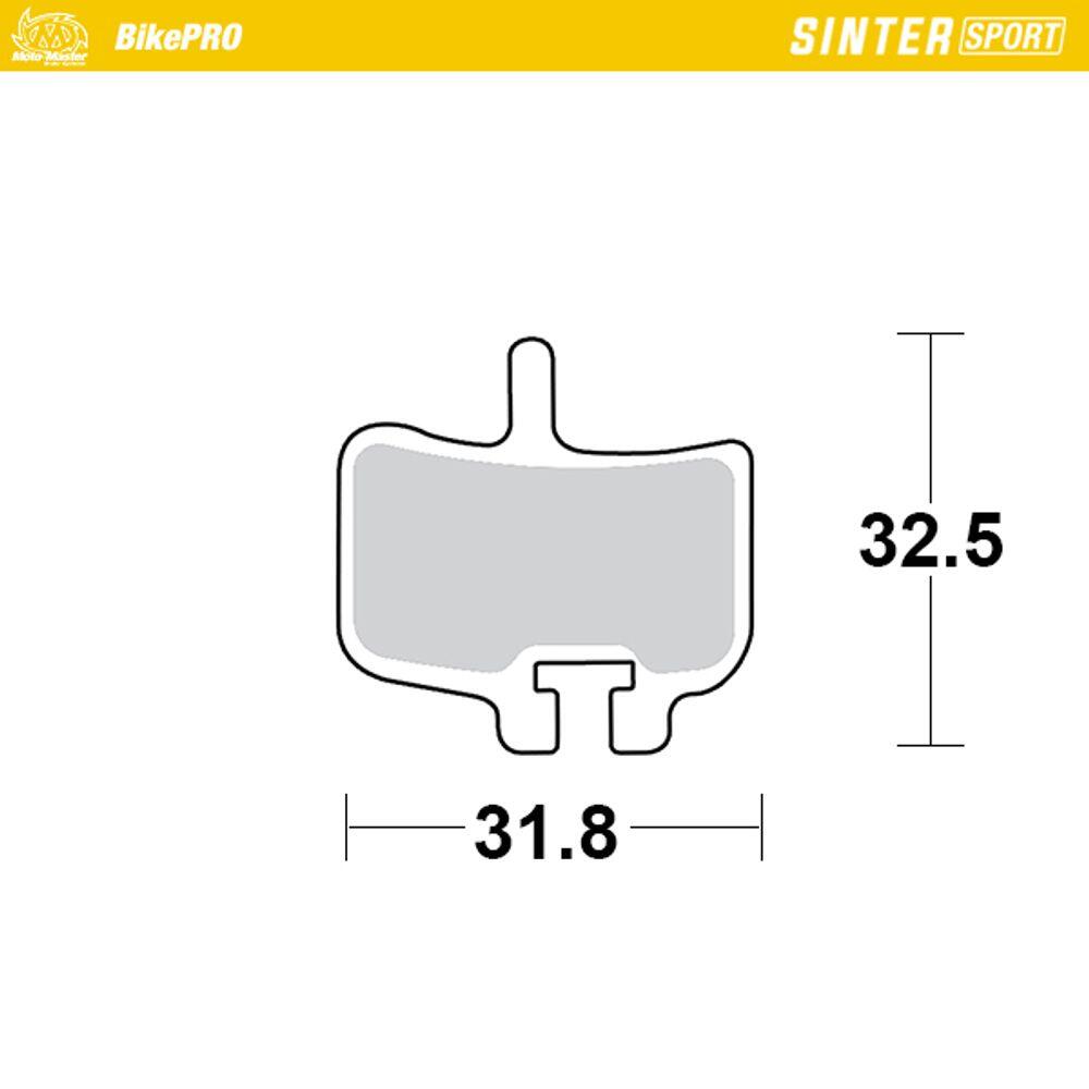 Pastillas de freno para bicicleta SinterSport, excelentes en mojado - Hayes 2/4