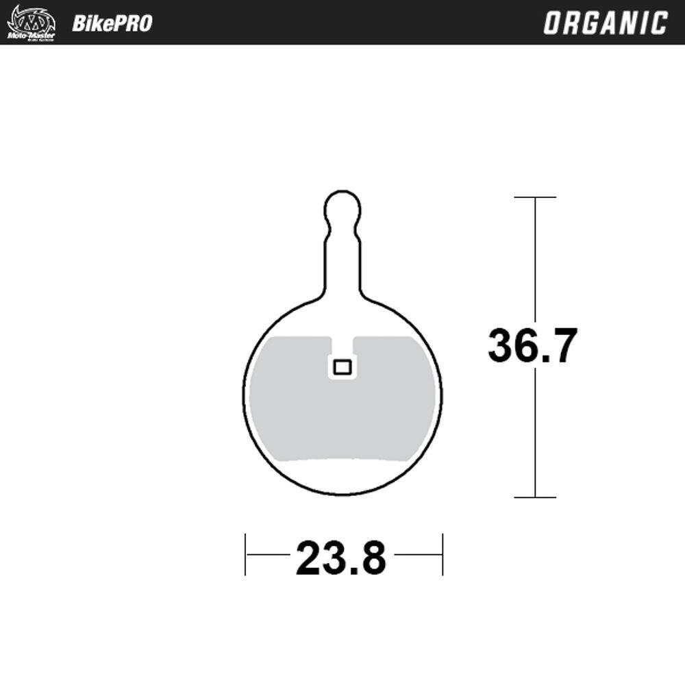 Plaquettes de frein de vélo organiques avec composé de résine - Avid BB3, BB5 2/4