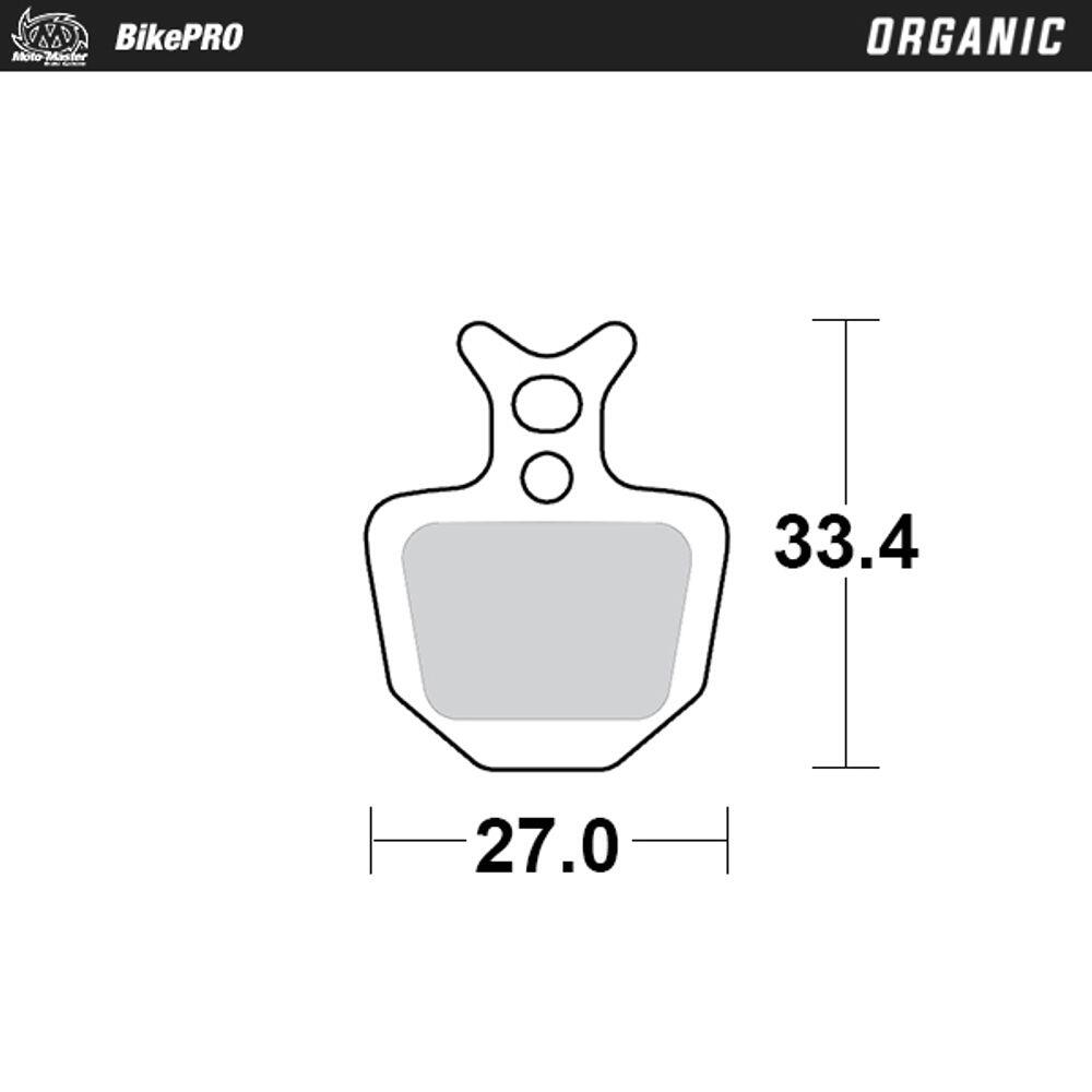 Pastiglie Freno Bici Organic con mescola in resina - Formula ORO 2/4