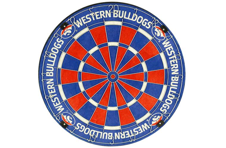 Western Bulldogs AFL Bristle Dart Board