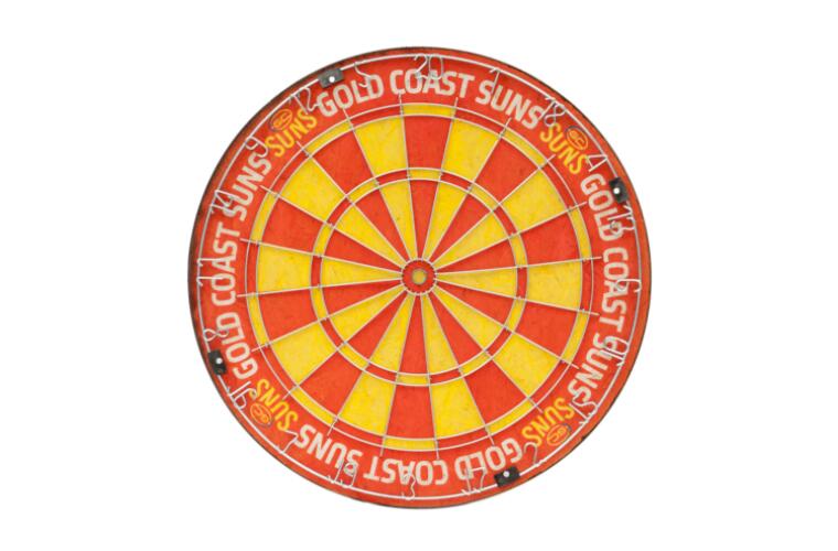 Gold Coast Suns AFL Bristle Dart Board