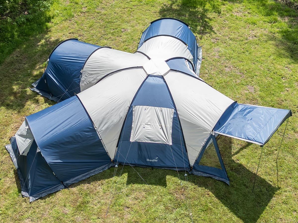 Tente dôme camping - Korsika 9 Sleeper - 3 cabines sombres - 9 personnes 2/7