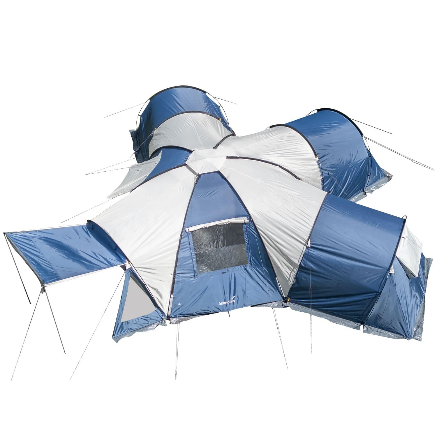 SKANDIKA Koepeltent - Korsika 9 Sleeper - Camping - 3 donkere cabines - 9 personen