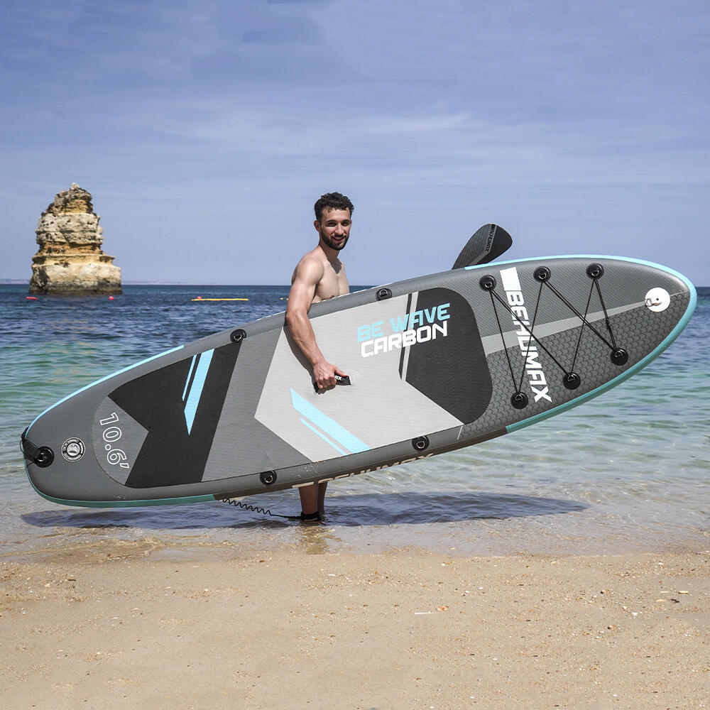 Pack Tabla de Paddle Surf Be Wave CARBON 10.6 + Mochila  EXPLORER 2/4