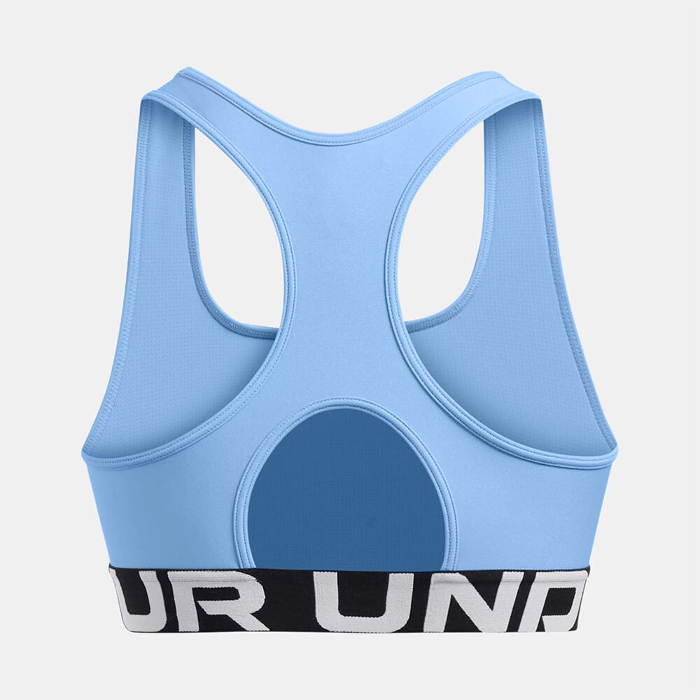 Brassière de sport HeatGear® Mid Branded Under Armour pour femme Bleu ciel 2/7