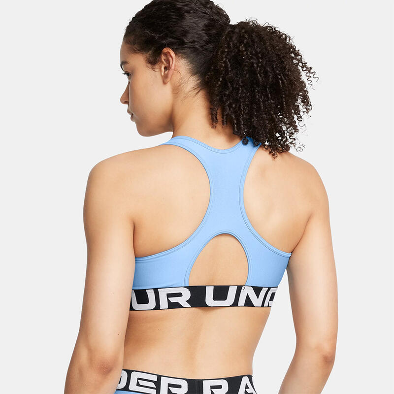 Brassière De Sport Heatgear® Mid Branded Under Armour Pour Femme Bleu Ciel