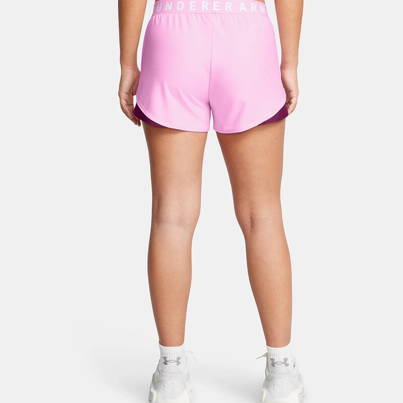 Short Roze En Paars Dames Ua Play Up 3.0 Twist