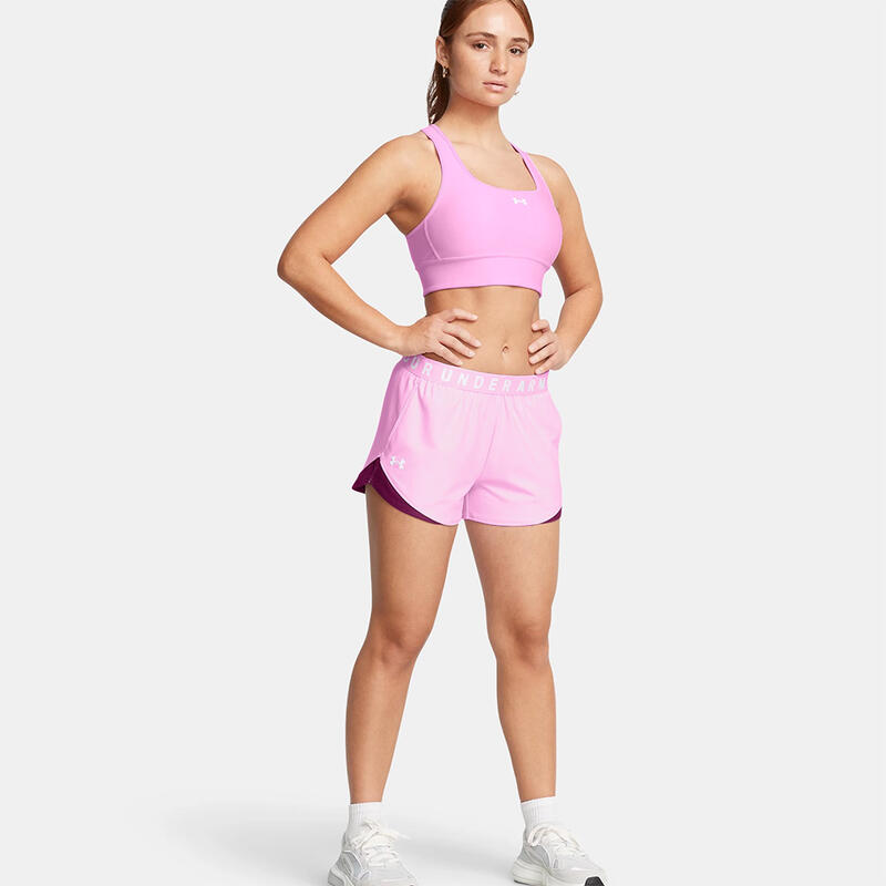 Short Roze En Paars Dames Ua Play Up 3.0 Twist