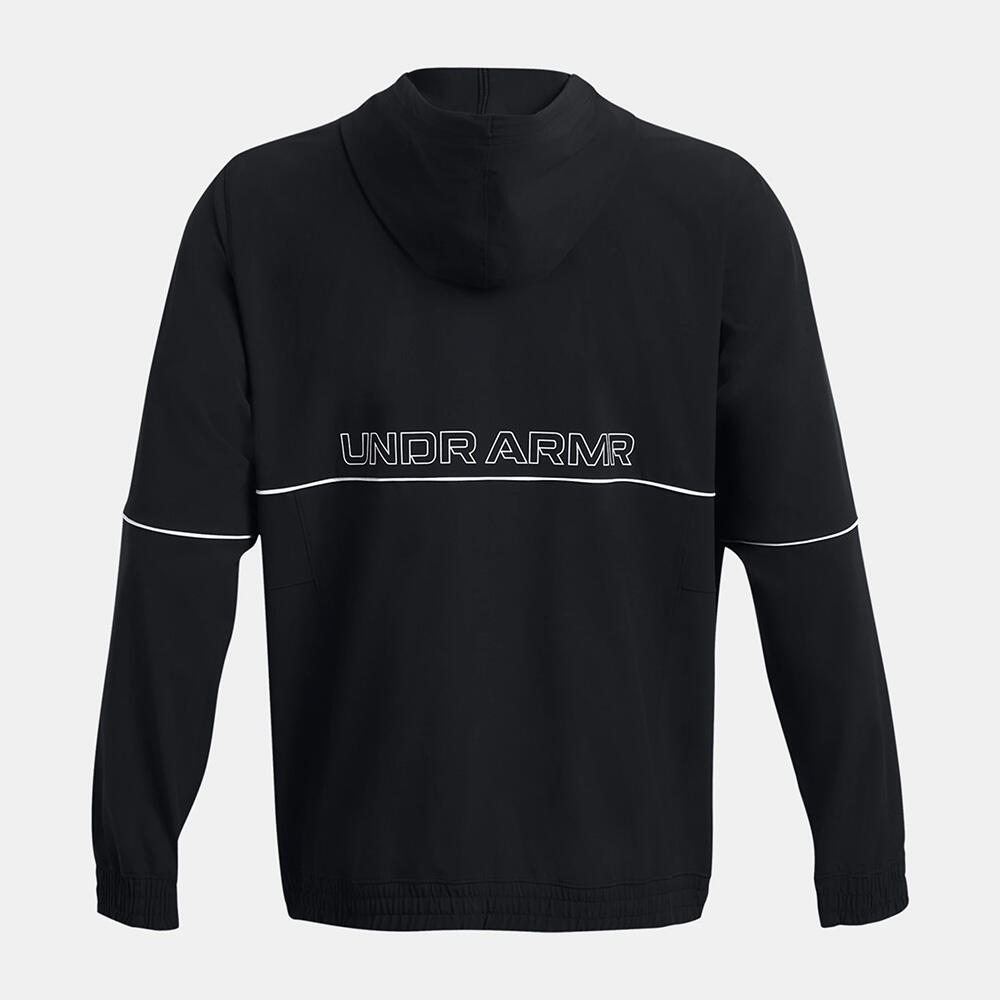 Veste à capuche UA Zone Woven Zippée Noir Under Armour Homme 2/5
