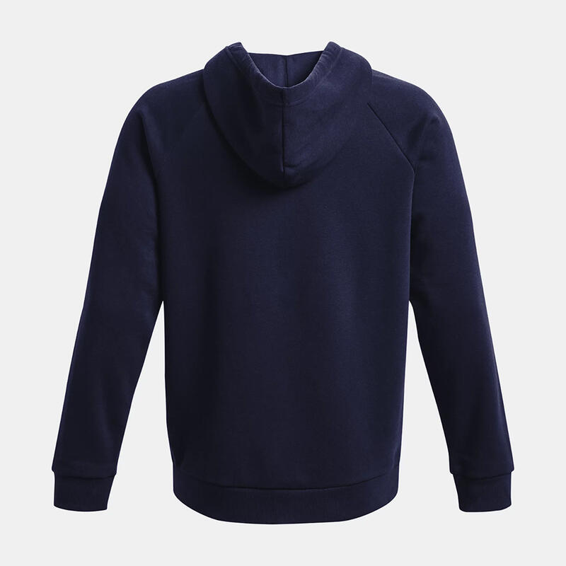 Veste À Capuche Ua Rival Fleece Bleu Marine Nuit Homme