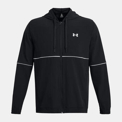 Veste à capuche UA Zone Woven Zippée Noir Under Armour Homme