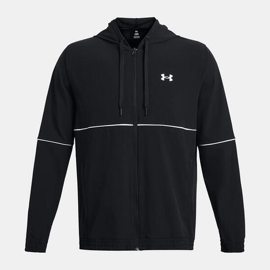 Veste à capuche UA Zone Woven Zippée Noir Under Armour Homme