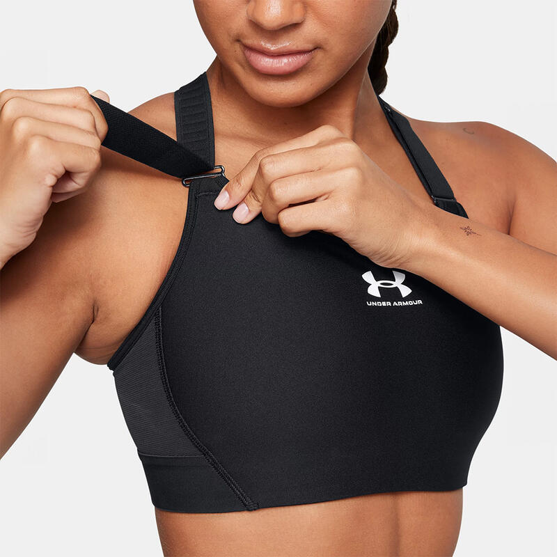 Brassière De Sport Noire Ua Heatgear® Armour High Pour Femme