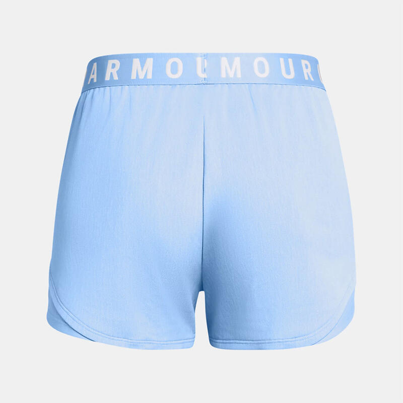 Short Bleu Ciel Femme Ua Play Up 3.0 Twist