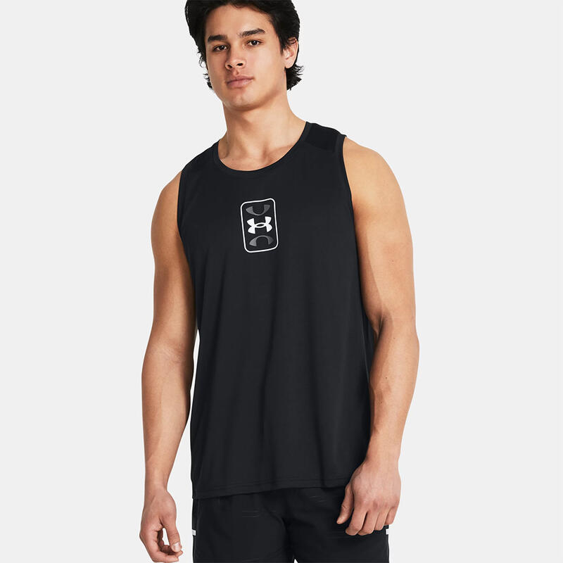 Camiseta Sin Mangas Under Armour Negra Ua Zone Hombre