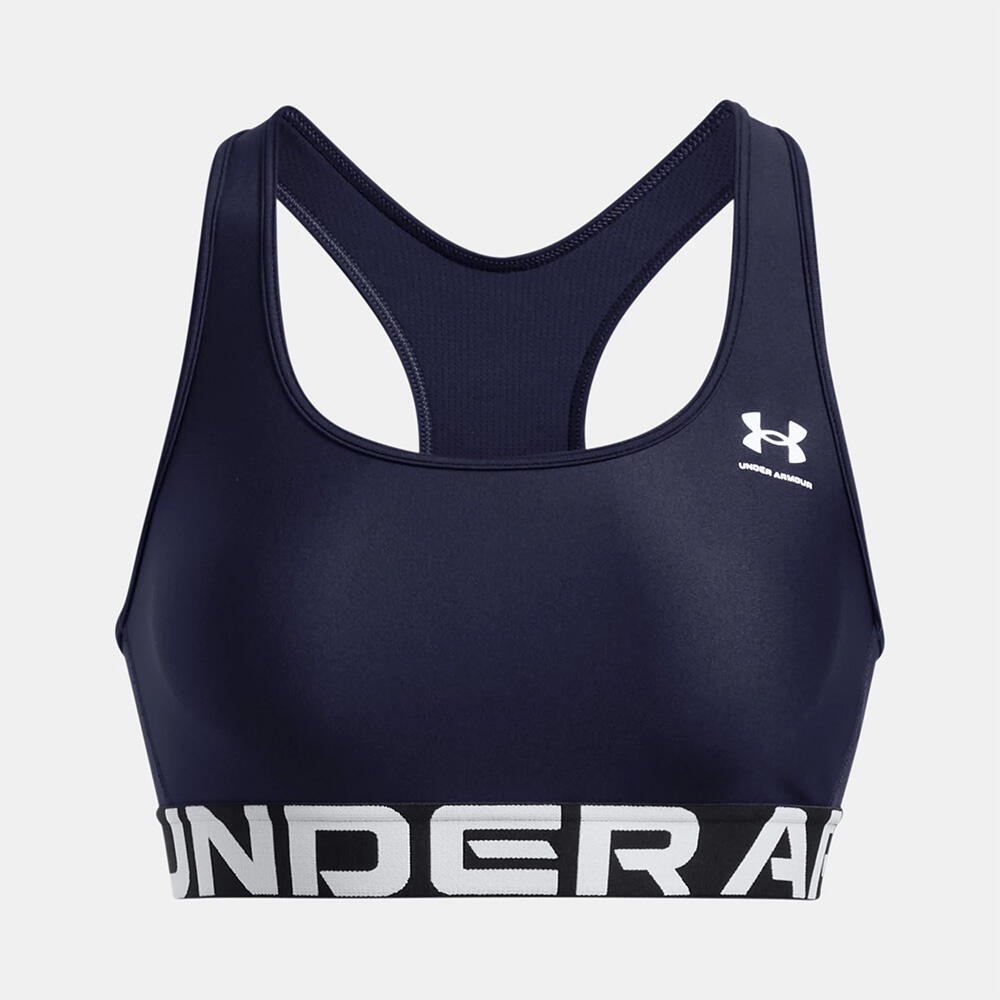 UNDER ARMOUR Sujetador Deportivo Heatgear® Mid Branded Under Armour Para Mujer Azul Marino