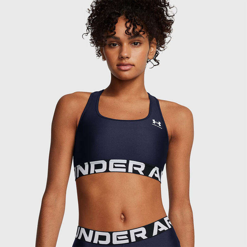 Sujetador Deportivo Heatgear® Mid Branded Under Armour Para Mujer Azul Marino