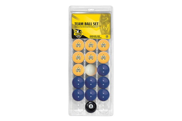 North QLD Cowboys NRL Pool Snooker Billiard Balls Full Aramith Ball Set