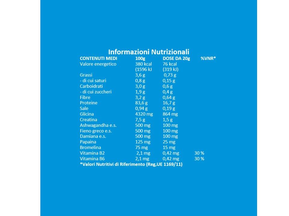 Integratore alimentare - MUSCLE PROTEIN CACAO 600g - massa muscolare 4/6