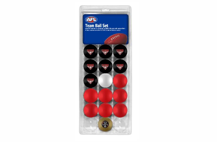 Essendon Bombers AFL Pool Snooker Billiard Balls Set