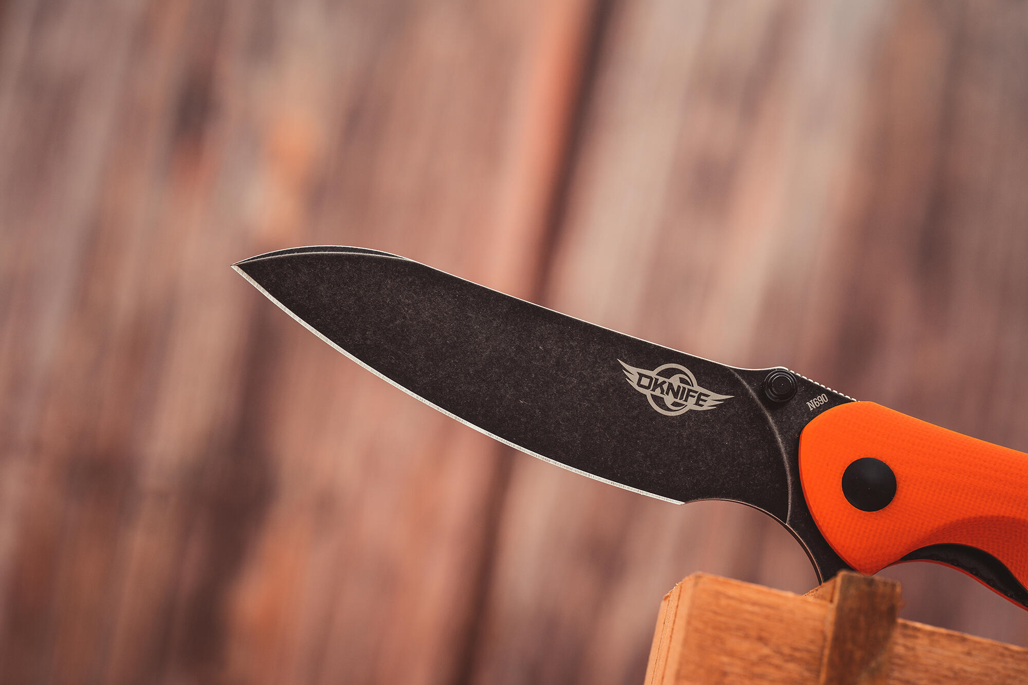 Canivete EDC, Olight Oknife Drever, Laranja, Aço N690, Cabo G10 5/5