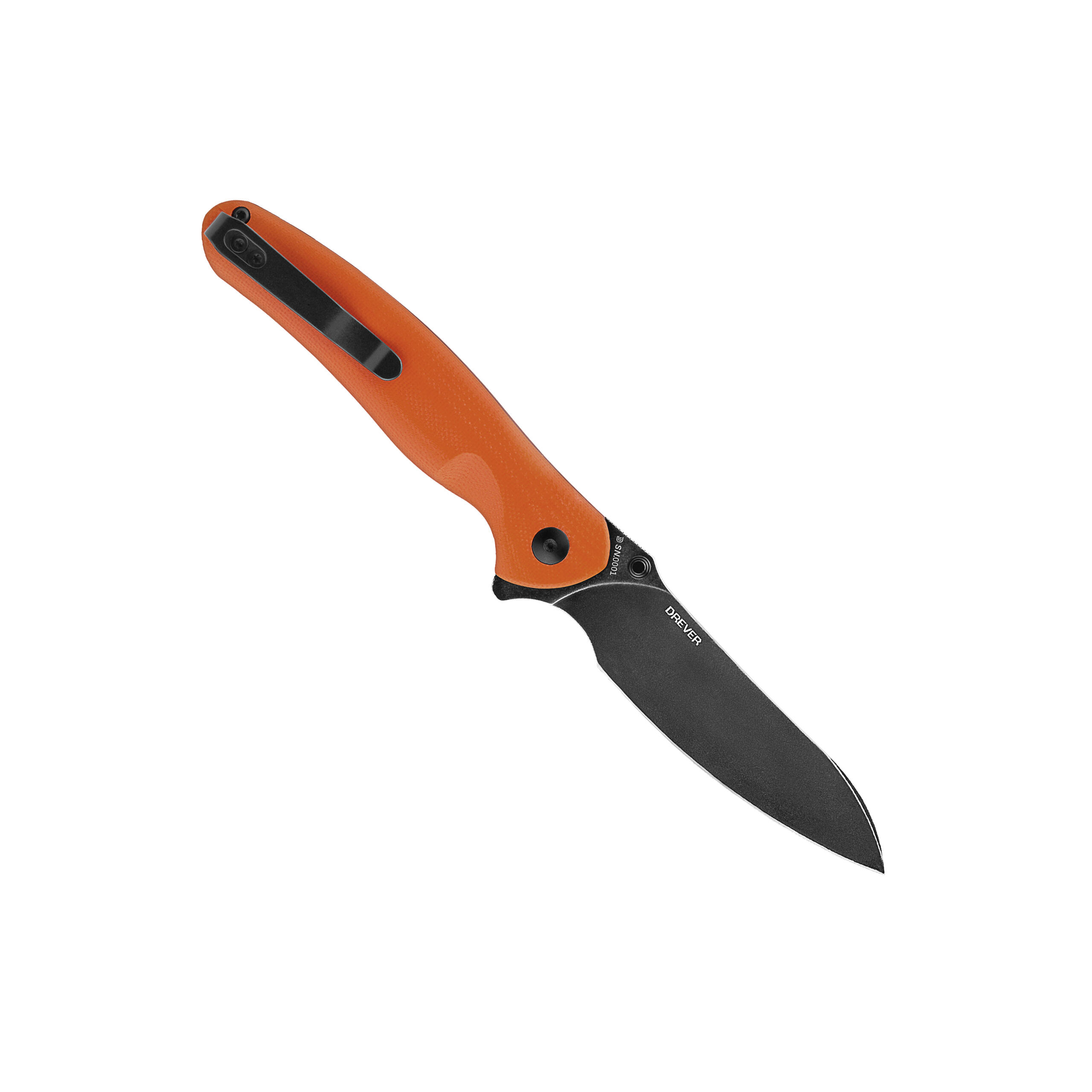 Canivete EDC, Olight Oknife Drever, Laranja, Aço N690, Cabo G10 2/5