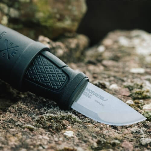 Couteau de survie Couteau de cou Eldris Acier Sandvik - Noir 5/5